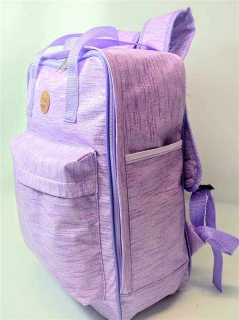 Mochila Bolsa Feminina Escolar Lilás Quadrada Promoção Aig R 12000 Em Mercado Livre