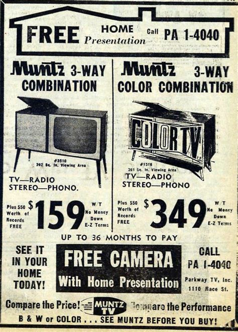 THE BOOKSTEVE CHANNEL: Color TV Ads-1965