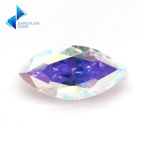 Size X X Mm Plating Ab Color Multicolor Cubic Zirconia Stone