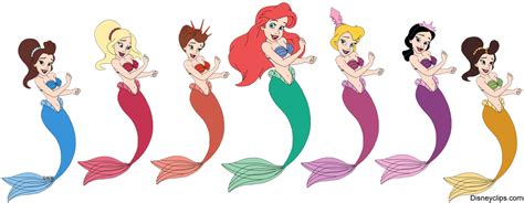 Ariel Little Mermaid Sisters Clip Art