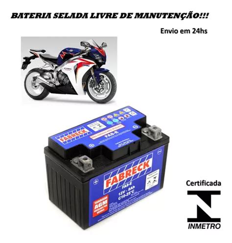 Bateria De Moto Cbr 1000 Rr Fireblade 8 Amperes Modelo Orig