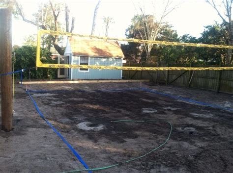 How To Build A Sand Volleyball Court In Your Backyard Home Sand