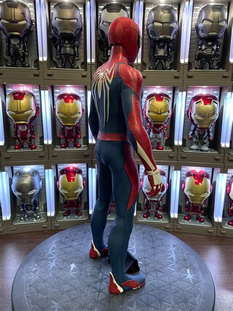 MARVEL PS SPIDER MAN HOT TOYS SCALE VGM SPIDERMAN ADVANCED SUIT COLLECTIBLE Hobbies