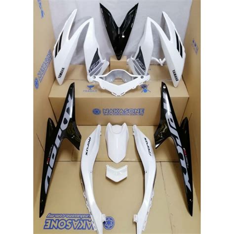 Yamaha Nvx V Nvx V Cover Set Aerox White Tanam Sticker Cover Set