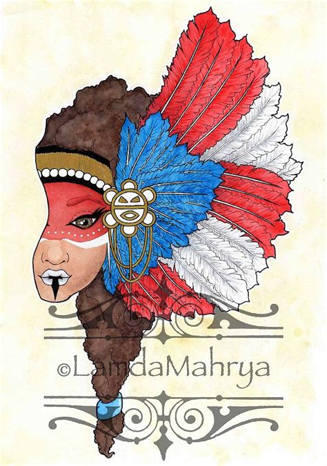 Taino Girl Watercolor X Inspiration An Illustrated Representation