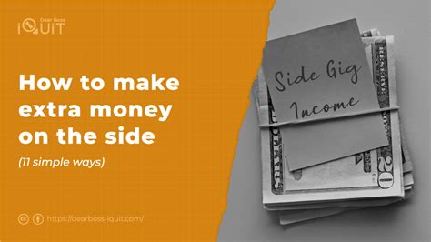 11 Simple Ways To Make Extra Money 500 On The Side