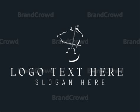 Cello Musician Instrument Logo | BrandCrowd Logo Maker