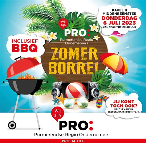 Pro Zomerborrel Pro Purmerendse Regio Ondernemers