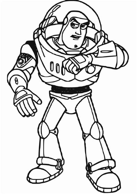 Coloriage Buzz dans Toy Story télécharger et imprimer gratuit sur