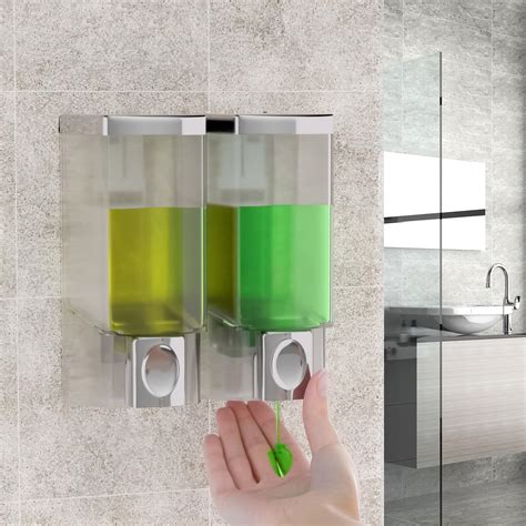 Amazon.com: DEEABLO NEW YORK Wall Mount Shower Soap Dispenser - Shower Dispenser 3 Chamber No