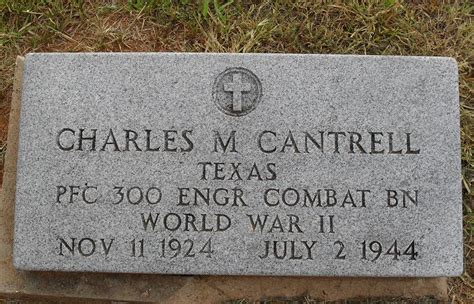 Pfc Charles Myrl Cantrell M Morial Find A Grave