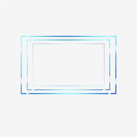 Blue Dialog Box Png Picture Tech Border Blue Box Geometric Dialog