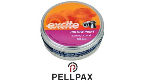 H N Excite Hollow Point Pellets X Airgun Pellets Pellpax