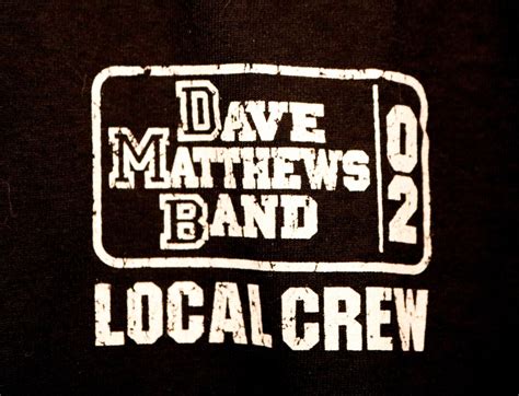 Dave Matthews Band, Tour T Shirt, Tech Crew Shirt, Tour Schedule on Back Authentic Vintage 2002 ...