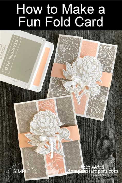 Gorgeous Fun Fold Card You Can Make In Under Minutes Fancy Fold