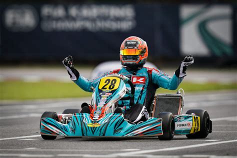 Fia Karting World Championship Iglesias Crowned In Kz Cunati Wins In