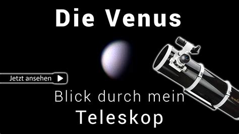 Planet Venus Blick Durch Mein Teleskop YouTube