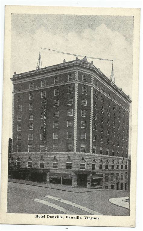 Hotel Danville VA Virginia Vintage Postcard | Virginia, Danville ...