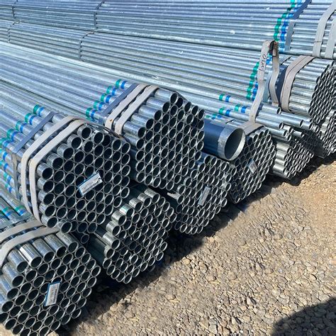 Hot Dip Galvanized Round Steel Iron Pipe JIS 314 Compliant BS Standard For Oil Pipelines With