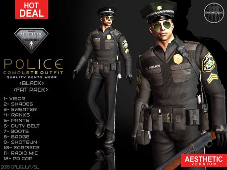 Second Life Marketplace - CA AESTHETIC POLICE OFFICER OUTFIT