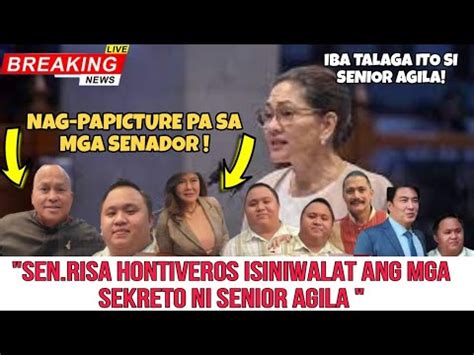 Senior Agila Nag Papicture Pa Sa Mga Senador Sen Risa Isiniwalat Lahat