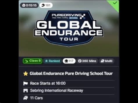 Iracing Global Endurance Tour Sebring Youtube