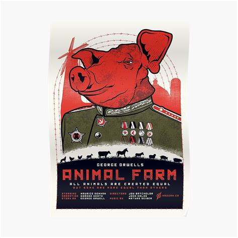 "Animal Farm Movie Poster" Poster by HAZZAH | Redbubble