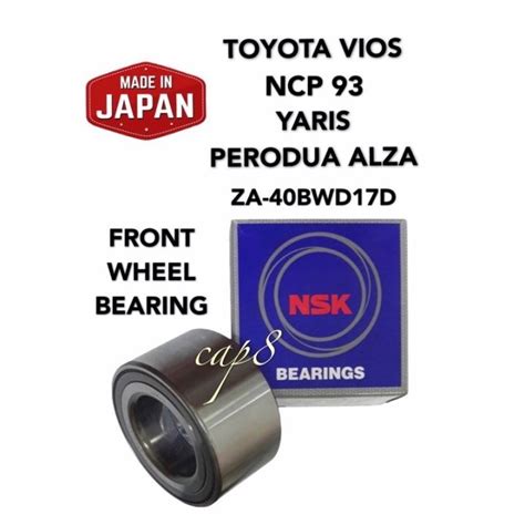 TOYOTA VIOS NCP93 YARIS ALZA FRONT WHEEL BEARING NSK JAPAN Lazada