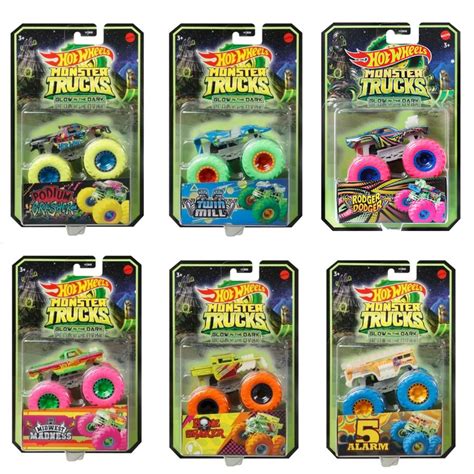 Hot Wheels Monster Trucks Brilha No Escuro Mattel ESCOLHA O MODELO Shopee Brasil