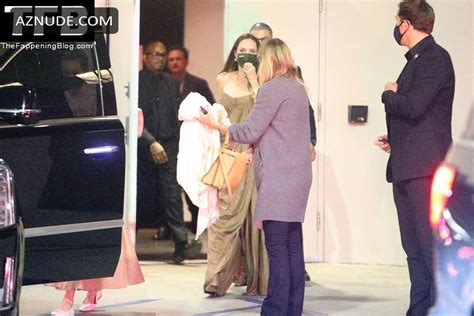 Angelina Jolie Sexy Seen Flaunting Her Hot Cleavage At The Eternals Premiere In La Aznude