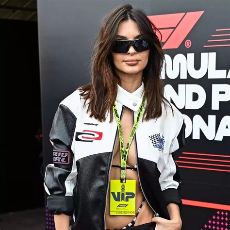 Emily Ratajkowski Stuns In Bikini Clad Racing Outfit At Monaco Grand Prix Soocial