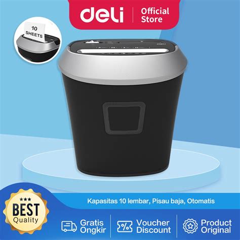 Jual Deli Paper Shredder Mesin Penghancur Kertas A Kartu Kredit Cd