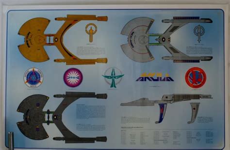 STAR TREK ‘AKULA Class’ star ship specs Poster USA 1994 Very Fine Free UK Post £11.99 - PicClick UK