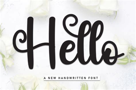 Hello Font By William Jhordy · Creative Fabrica