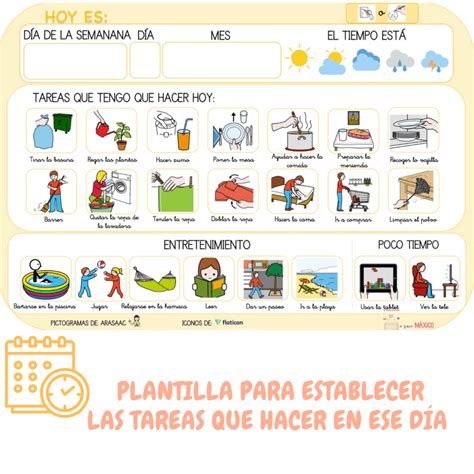 Horario Con Pictogramas Infoupdate Org