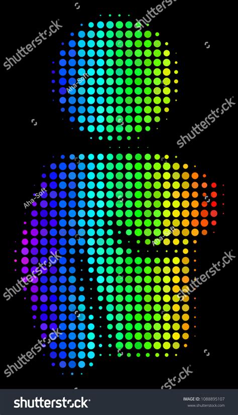 Pixellike Impressive Halftone Naked Woman Icon Stock Vector Royalty Free Shutterstock