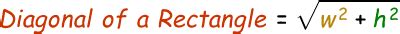 Diagonal of a Rectangle Calculator with Steps | Calculator.swiftutors.com