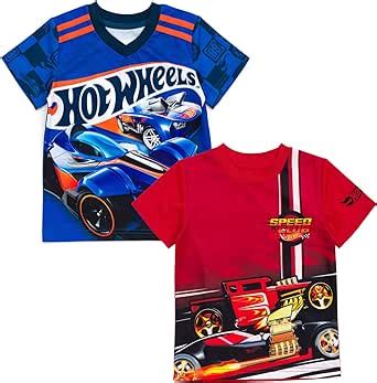Hot Wheels Paquete de 2 camisetas atléticas para niños pequeños a grandes Amazon mx