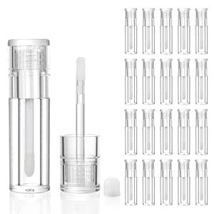 Amazon COSIDEA 20pcs Round 4ml 0 13oz Full Clear Empty Lip Gloss