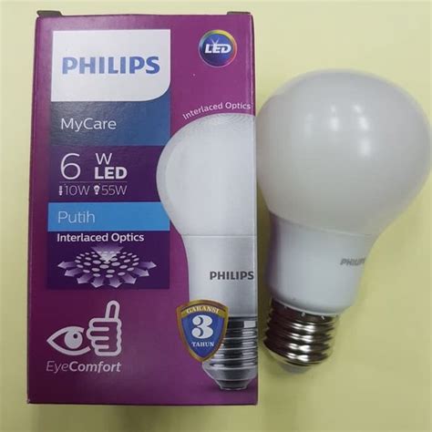 Jual Lampu Bohlam Led Philips Watt Putih Cool Daylight W Watt W