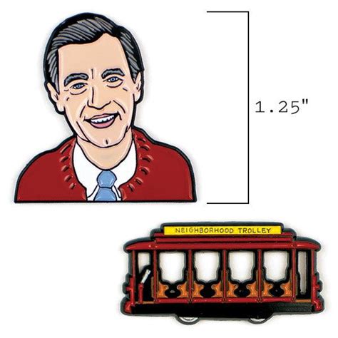 Mister Rogers & Trolley Enamel Pin Set | Smart and Funny Gifts by UPG ...