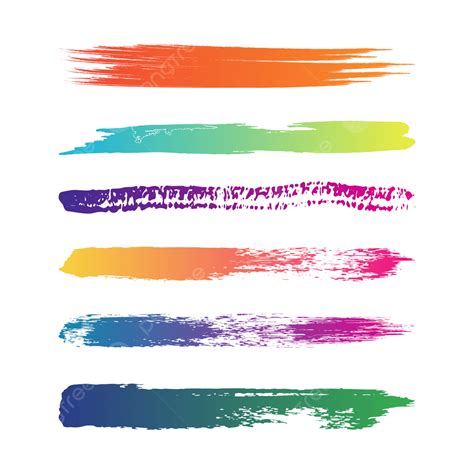 Brush Stroke Paint Vector Hd PNG Images Creative Colorful Brush Stroke