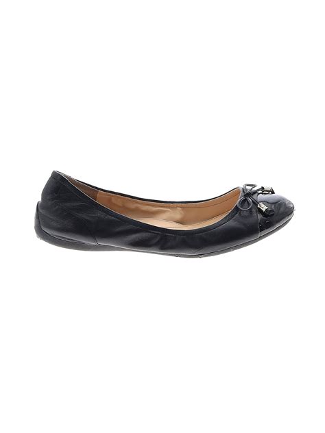 Ivanka Trump Solid Black Flats Size 9 - 73% off | thredUP