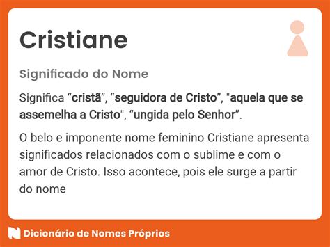 Significado Do Nome Cristiane Dicion Rio De Nomes Pr Prios