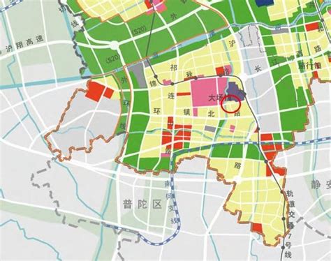 上海宝山大场镇规划图 图库 五毛网