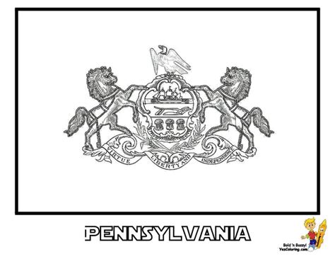 Pennsylvania State Coloring Day! Flag! http://www.yescoloring.com/usa ...