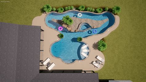 Lazy River Design Addon | Swimming Pool Design Plans