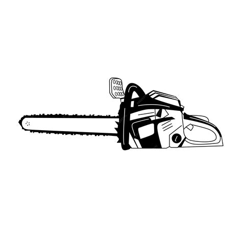 Premium Vector | Chainsaw Silhouette Illustration