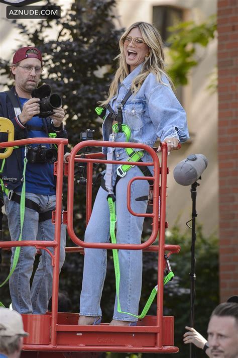 Heidi Klum Sexy Flaunts Her Hot Figure As The New Calzedonia Face In Cologne Aznude