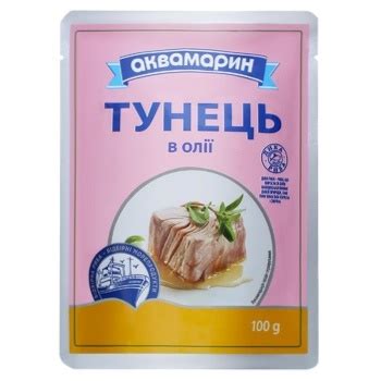 Тунец Аквамарин в масле 100г - заказать лучшие с Vostorg